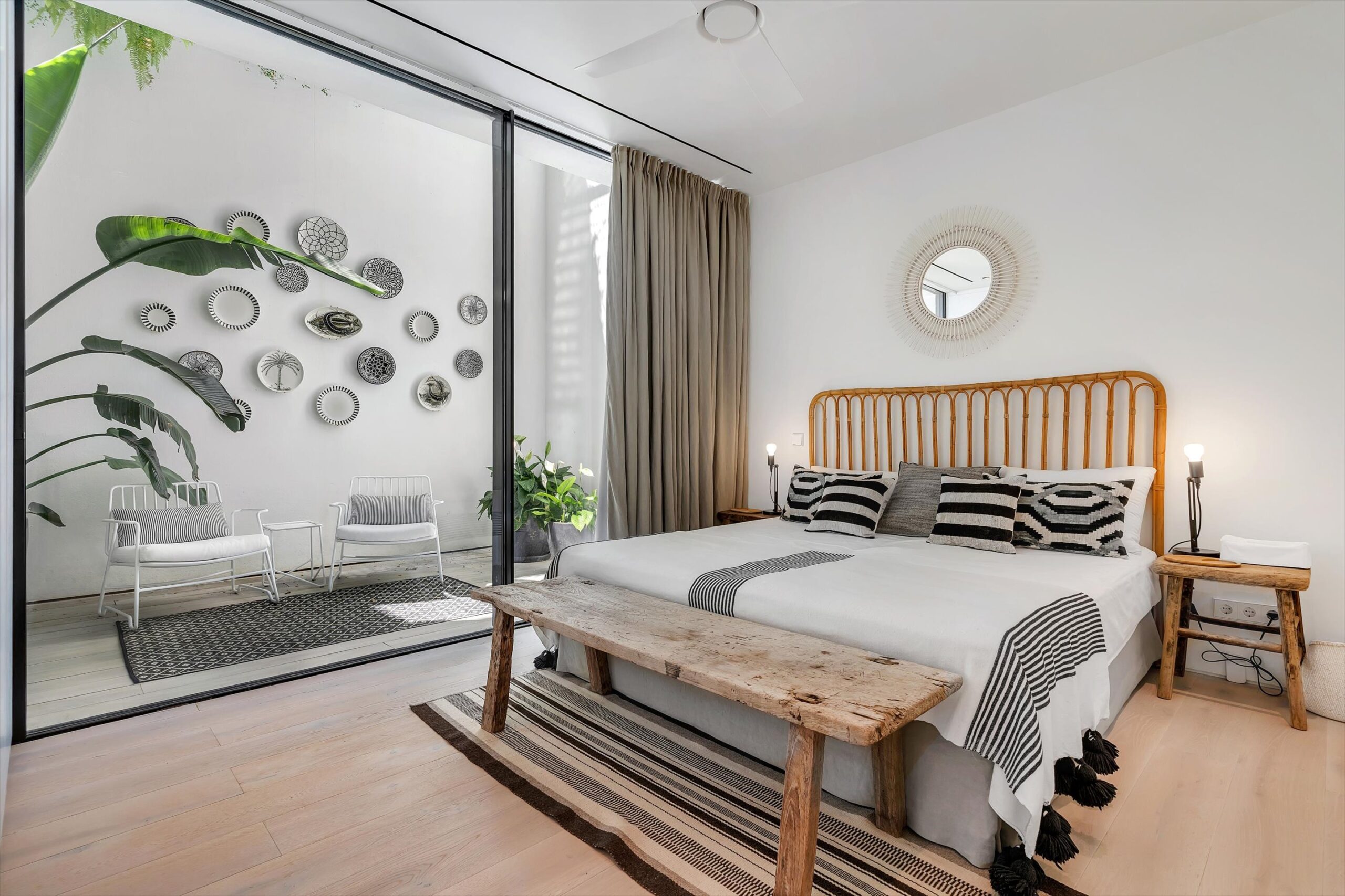 Photo of bedroom with small patio