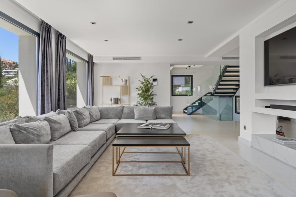 Interior photo of a living room